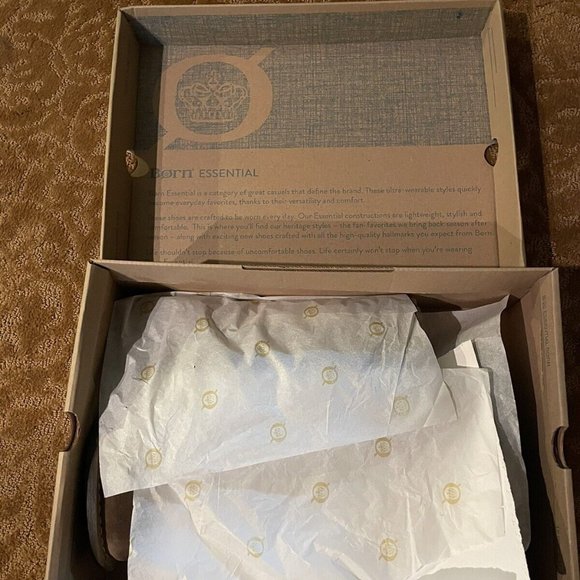 NIB $235 Born Taupe Triana Boots 8-M Suede Leather Wool Blanket Aztec New - Picture 7 of 8